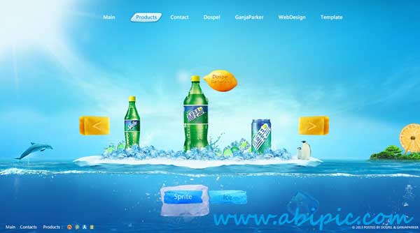 دانلود هدر لایه باز سایت برای شرکت ها مواد غذایی