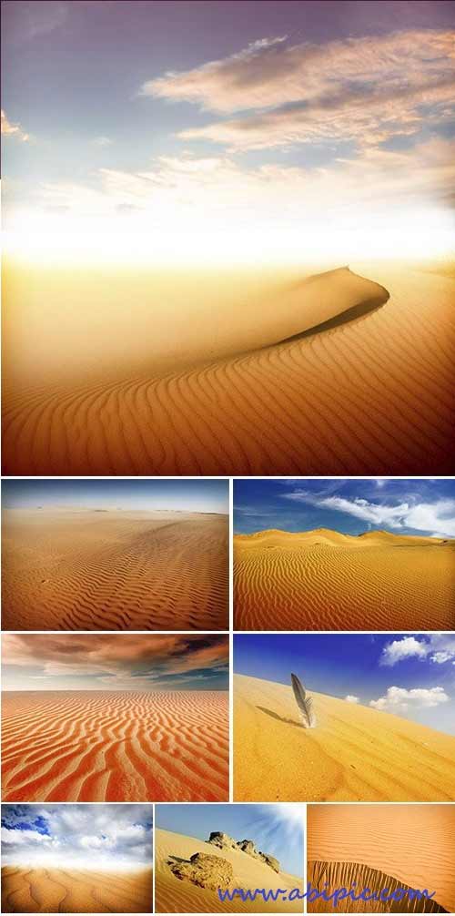 دانلود تصاویر استوک بیابان و تپه های شنی Stock Photo Sand dunes