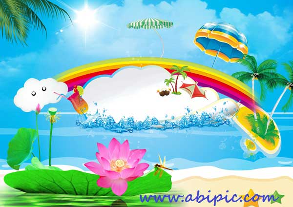 دانلود سورس لایه باز تابستانی PSD Source Its Summer