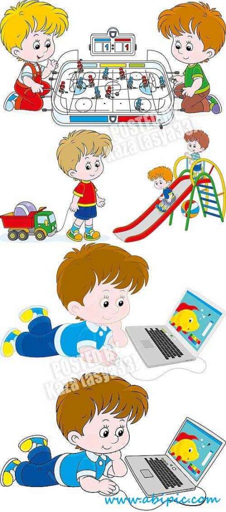 دانلود وکتور از بازی کودکان Children vector