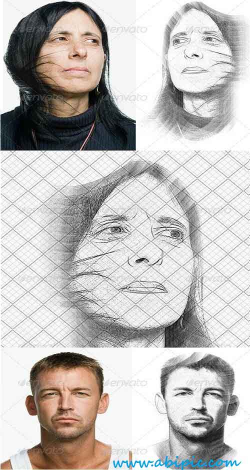 دانلود اکشن حرفه ای تبدیل عکس به نقاشی شماره 2 Pure Art Hand Drawing