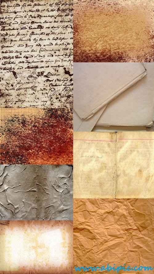 دانلود 15 تکسچر کاغذهای قدیمی set of old paper texture