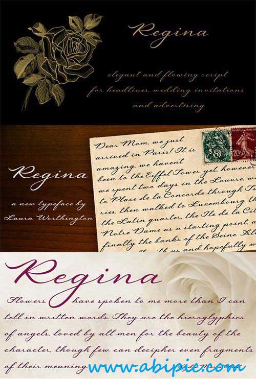 دانلود فونت انگلیسی رجینا Regina Font