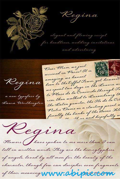 دانلود فونت انگلیسی رجینا Regina Font