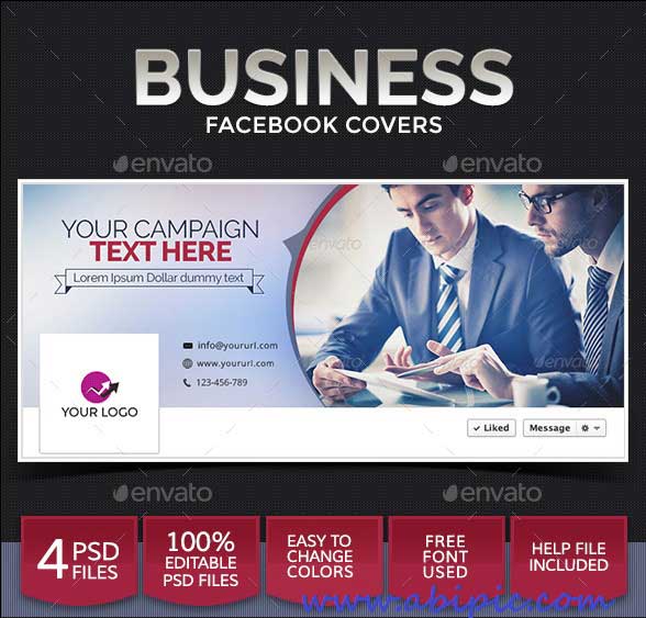 دانلود کاور تایم لاین فیس بوک طرح موسسات و شرکت ها Business Facebook Covers