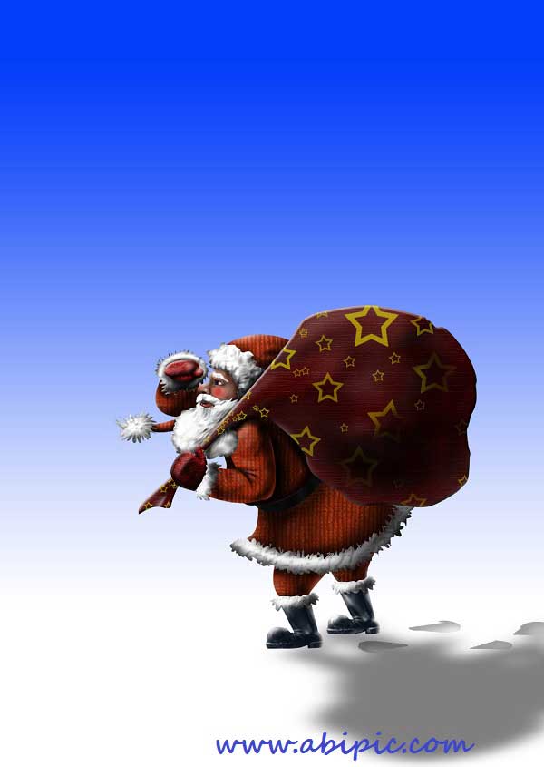 دانلود طرح لایه باز بابانوئل Layered PSD Santa Claus