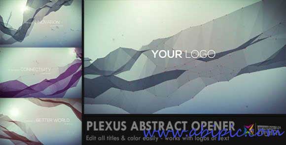 دانلود طرح افترافکت انتزائی Plexus Abstract Opener