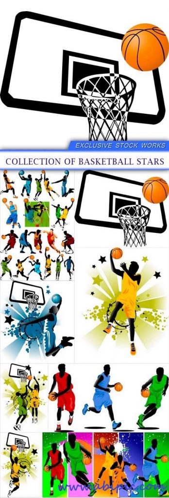 دالود وکتور های زیبا از بسکتبال collection of basketball stars