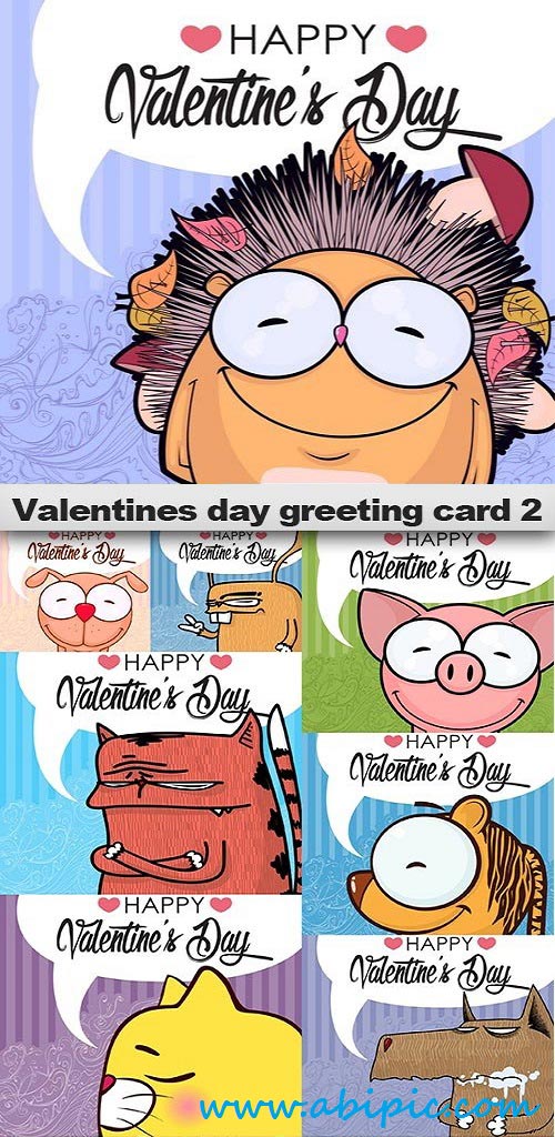 دانلود تصاویر استوک کارت پستال روز والنتاین Valentines day greeting card